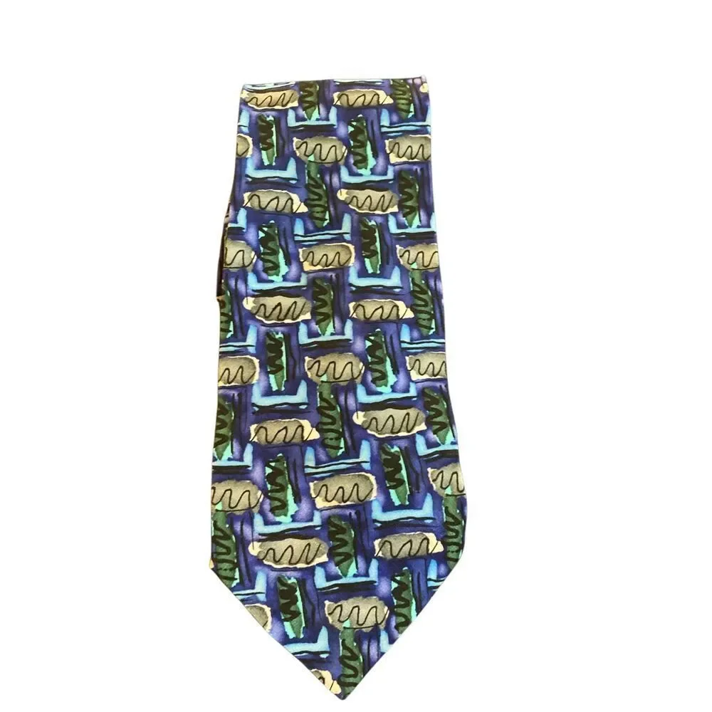 J. Garcia men’s plant person collection 100% silk tie 57